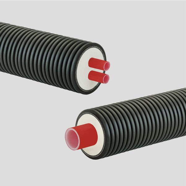 Flexibles vorisoliertes Kunststoff rohr-System AustroPUR