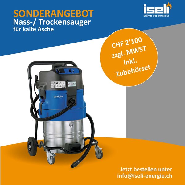 Nass-/ Trockensauger für kalte Asche