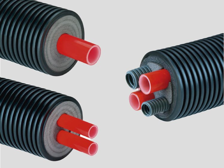Flexibles vorisoliertes Kunststoff rohr-System AustroPEX