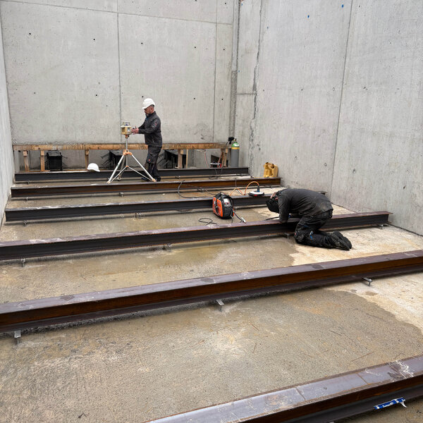 Pré-montage d’un plancher mobile à Fahrwangen