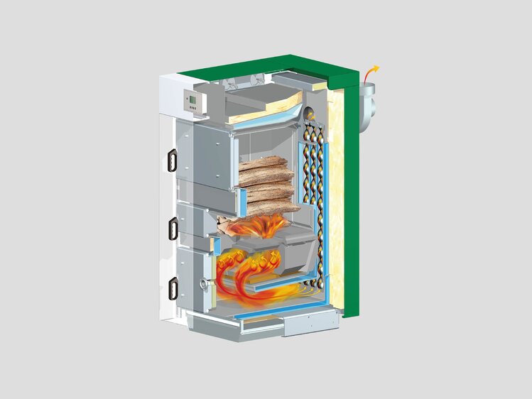 Stückholzheizung Firestar 18 - 40 kW
